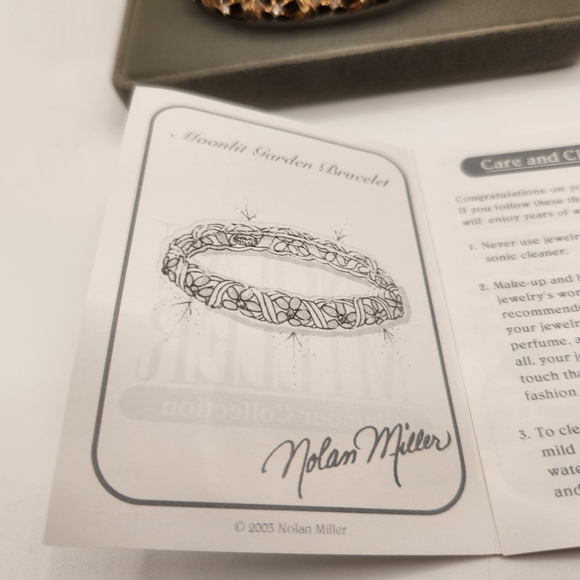 Nolan Miller Gold Bracelet with Black Accents - Picture 4 of 4